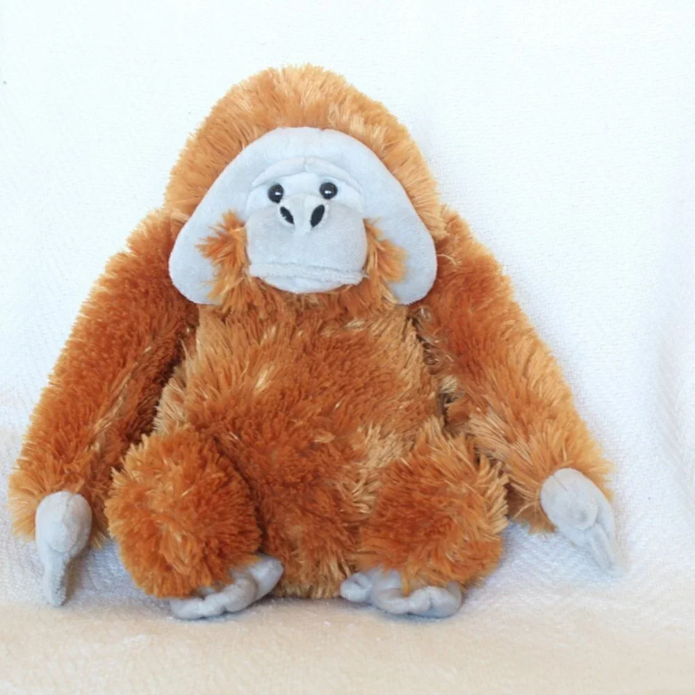 Aurora Destination Wild Republic Orangutan Stuffed toy Animal Plush Seated monke